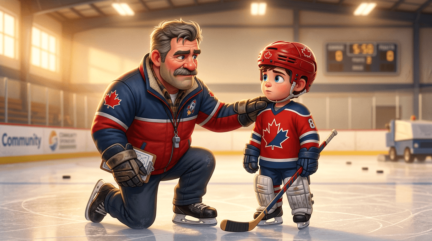 Coach Hank and Max